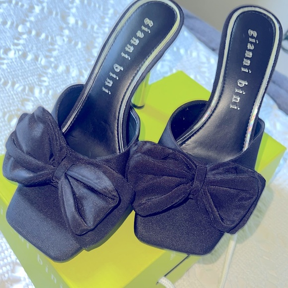 Gianna bini, black high heels size 9.5 worn once - Picture 2 of 10